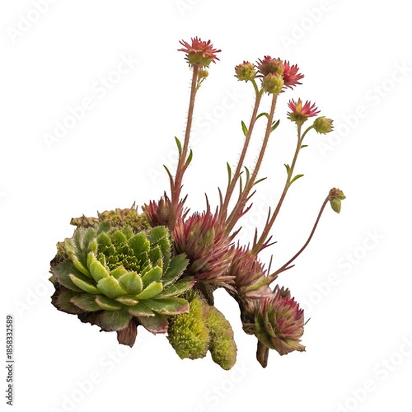 Obraz Alpine plant isolated on transparent background