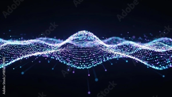 Obraz Abstract digital wave