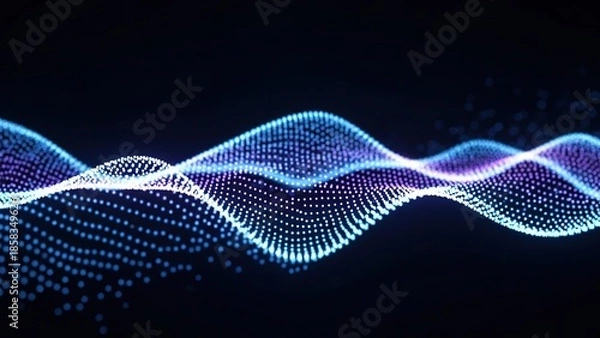 Obraz Abstract digital wave pattern