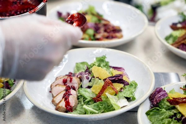 Obraz salad with beetroot and feta