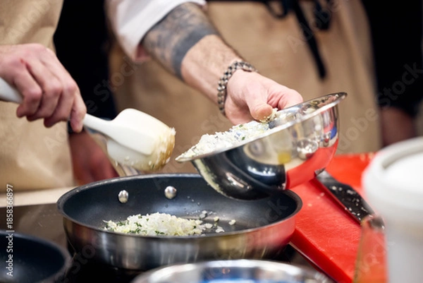 Obraz young woman cooking