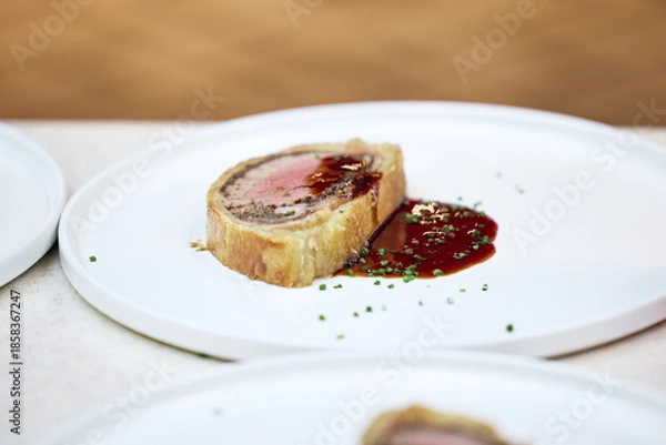 Obraz cheesecake with cherry