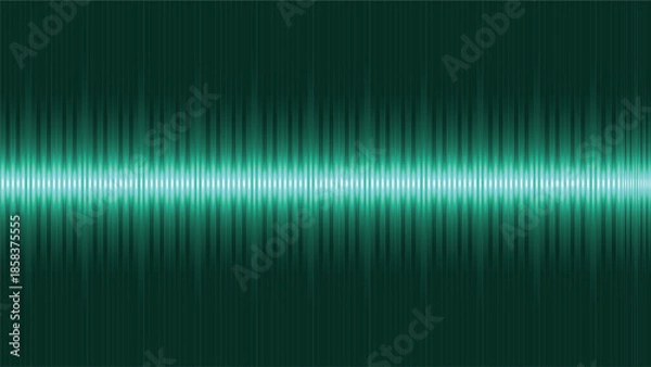Obraz Abstract green sound wave