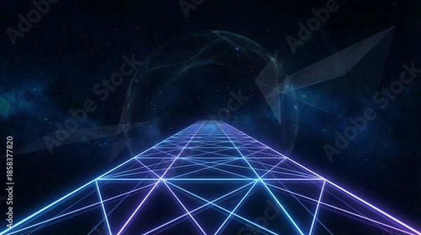 Obraz Technology Image Background. Technology Illustration Background.