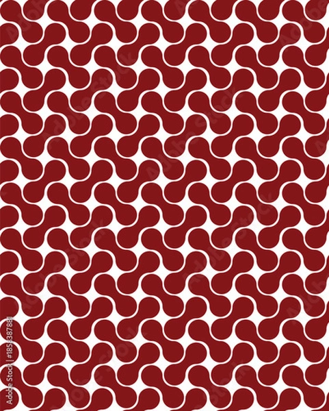 Obraz Wavy red pattern