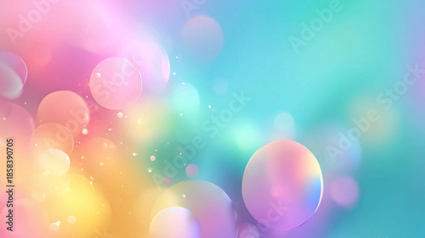 Obraz プリズムと玉ボケの背景素材（生成AI)