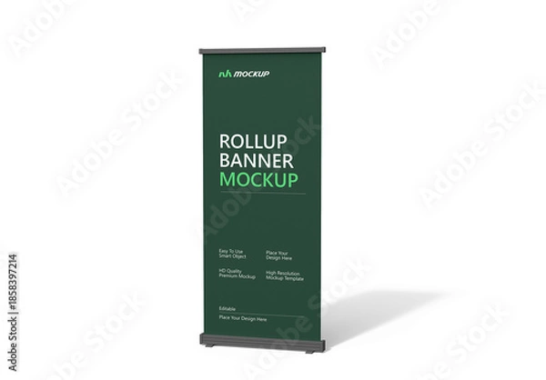 Obraz Vertical Roll-Up Banner Display Mockup