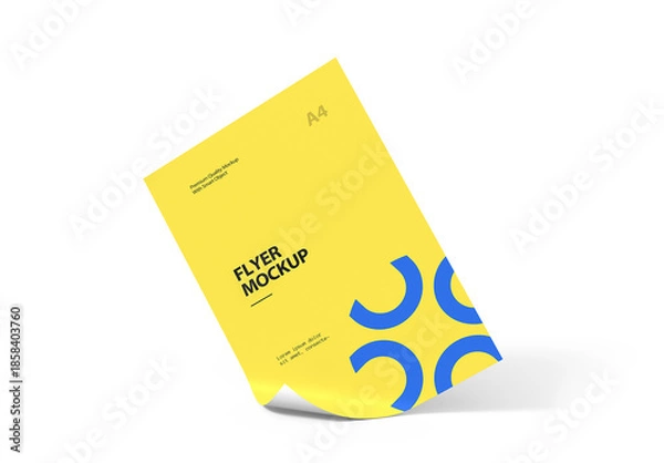 Obraz Realistic Flyer Mockup Template