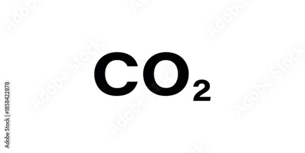 Fototapeta Carbon Dioxide (CO2) Structure Formula.