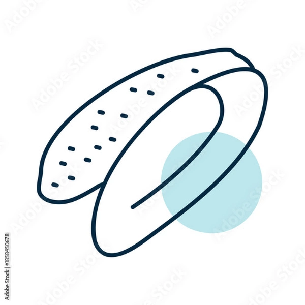 Obraz Raw Duck Breast Fillet Flat Icon