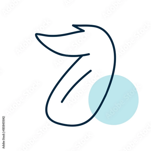 Obraz Poultry Wing Meat Minimal Flat Icon