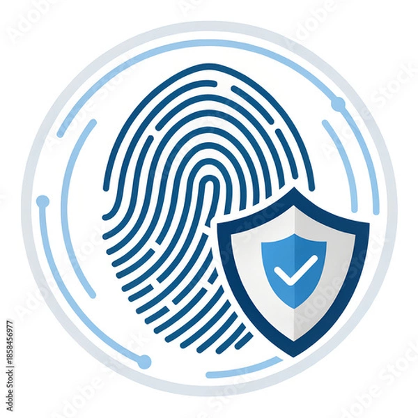 Obraz vector fingerprint icon