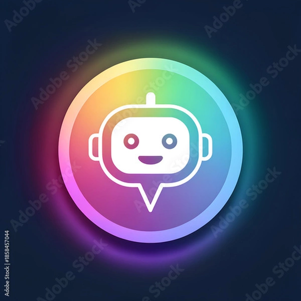 Obraz happy face icon