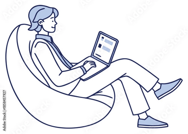 Obraz Professional Using AI Productivity Assistant