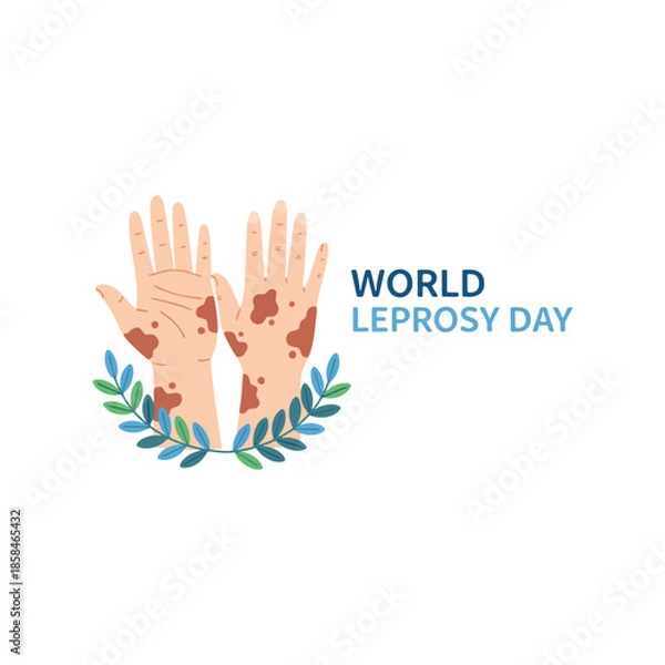 Obraz Support Leprosy Patients Handshake Unity Icon