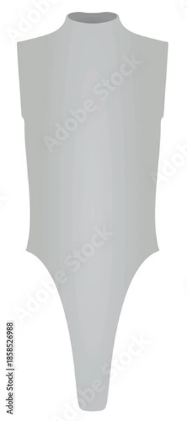 Obraz Grey bodysuit underwear. vector illustration