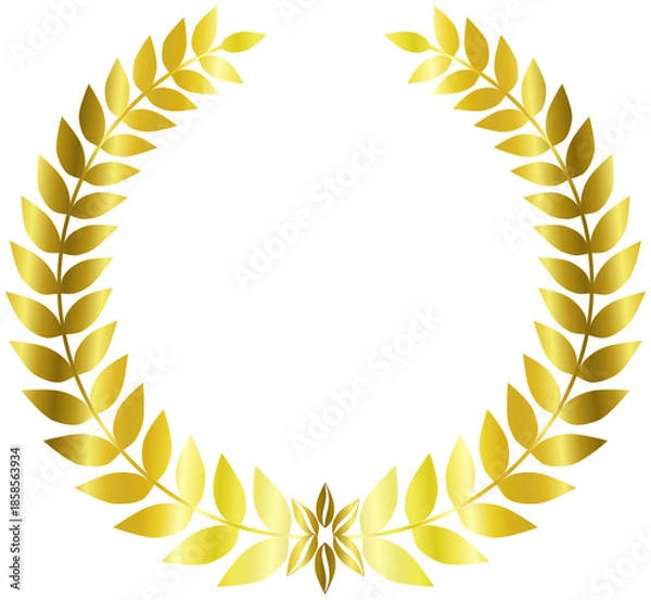 Fototapeta Gold Laurel Wreath