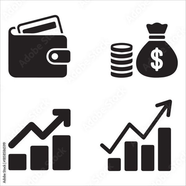 Obraz money vector design