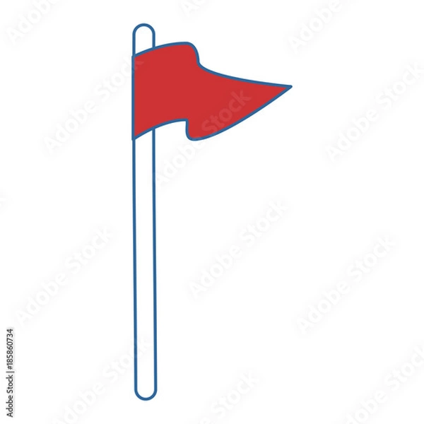 Fototapeta flag position isolated icon