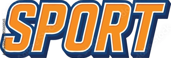 Obraz Sport text vector transparent