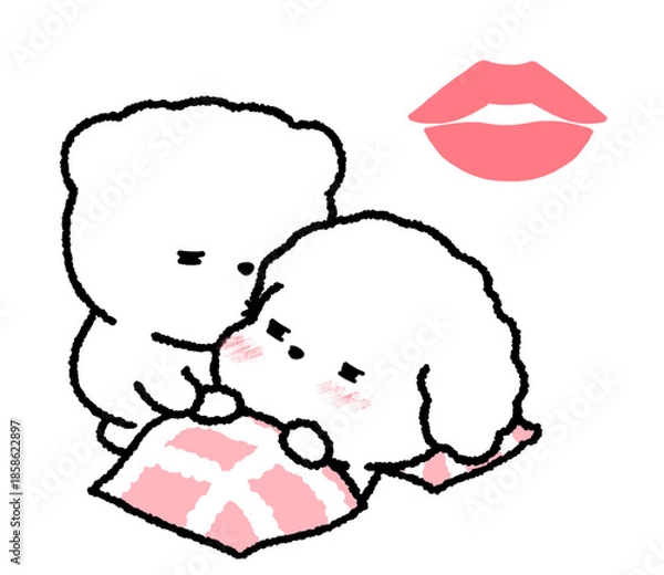 Obraz 굿모닝 아침 뽀뽀