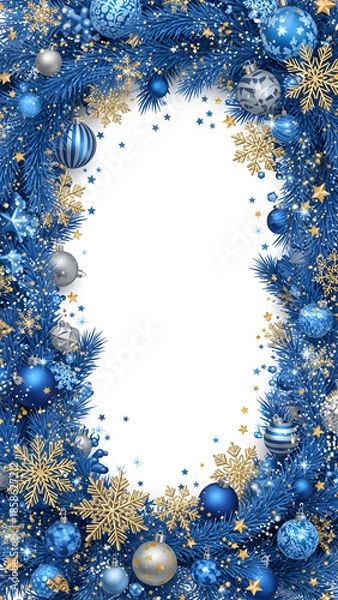 Obraz christmas background with snowflakes