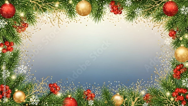 Obraz christmas background with christmas balls