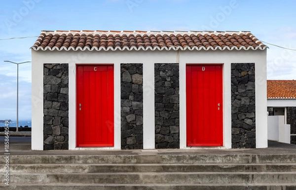 Obraz red doors 