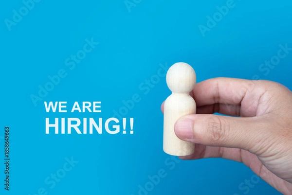 Obraz we are hiring , join us , job interview
