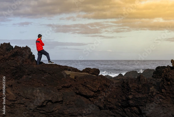 Obraz man on the beach