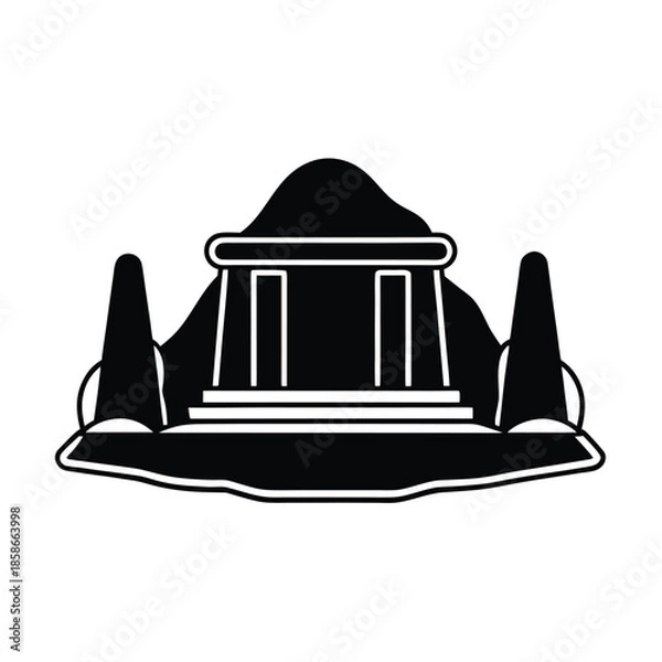Obraz Sacred Site Outline Vector