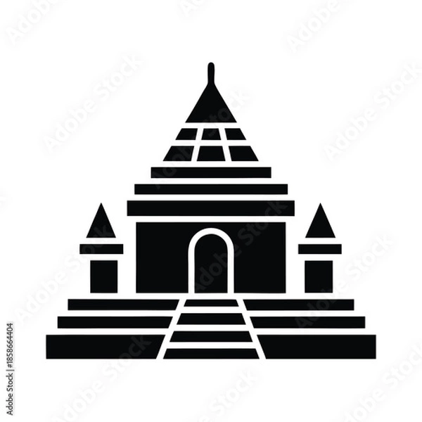 Obraz Sacred Temple Abstract Vector