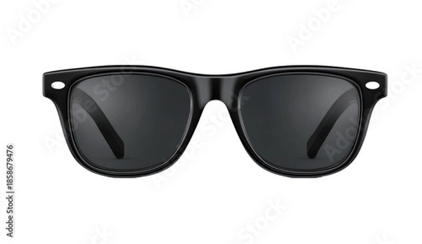 Obraz Black sunglasses, front view
