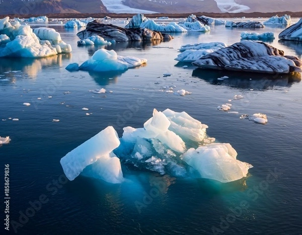 Obraz Eisige Lanschaft in der Polarregion