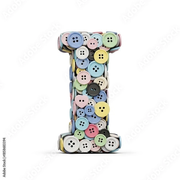 Obraz Button Letter I.