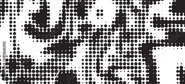 Fototapeta Halftone dot pattern texture, halftone background abstract. EPS 10
