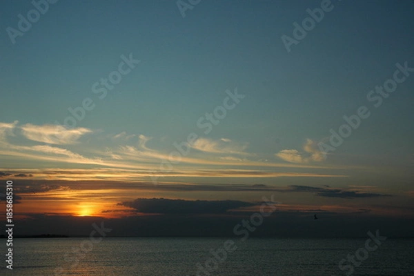 Obraz sunset over the sea