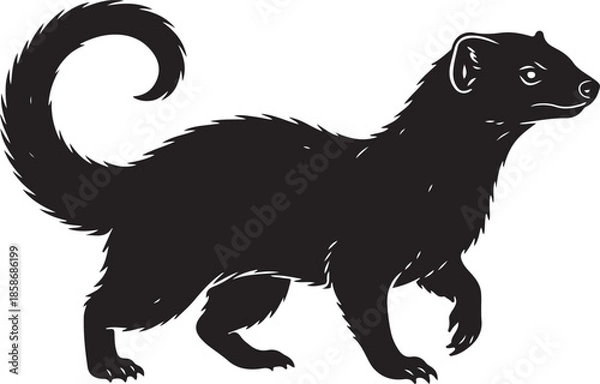 Fototapeta Mongoose Silhouette