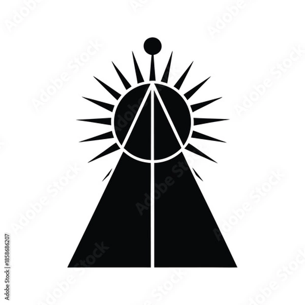 Obraz Light And Dark Balance Icon