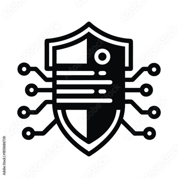 Obraz Server Protection Shield Icon