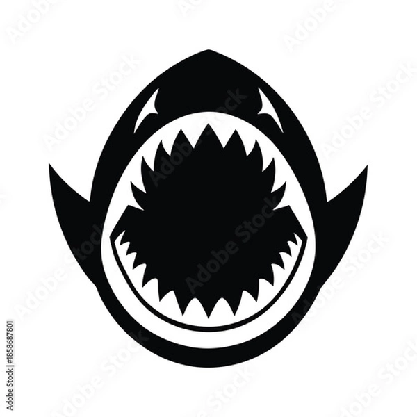 Obraz Shark Jaw Open Icon