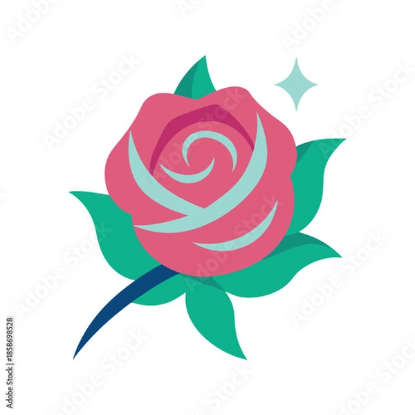 Fototapeta mystic rose vector