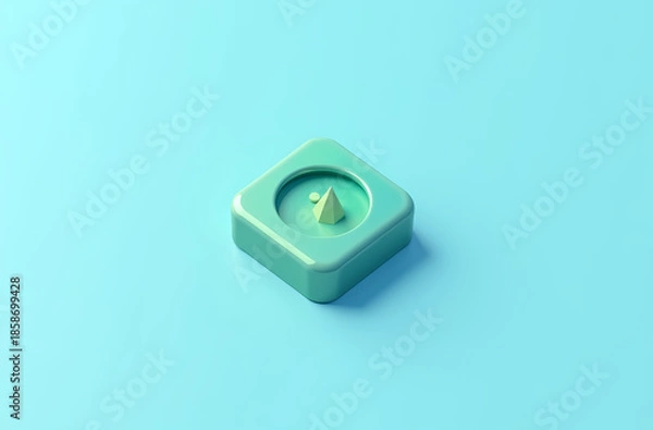 Obraz blue pencil sharpener