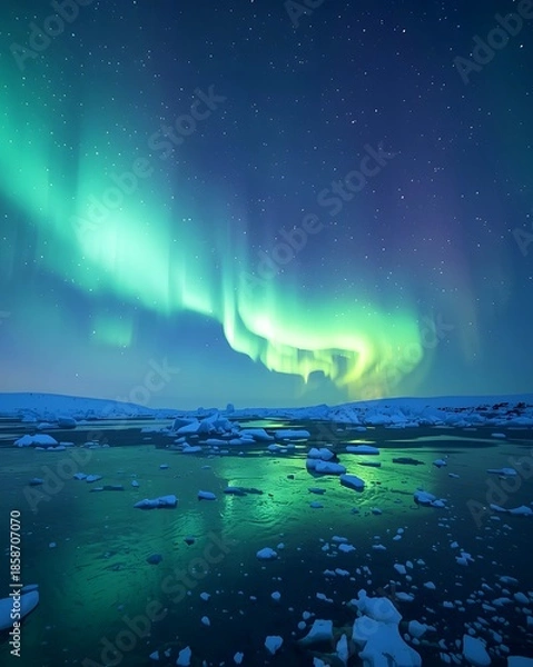 Obraz Nordlichter in der Polarrgion