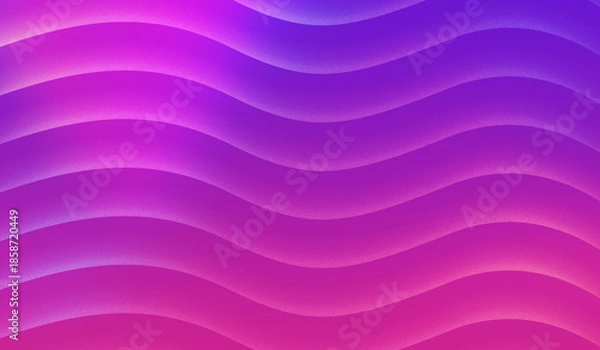 Obraz Gradient purple and pink wavy lines pattern background
