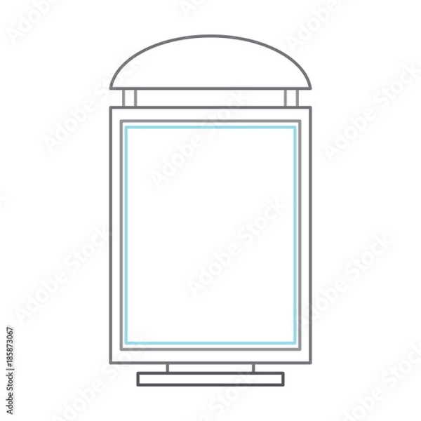 Fototapeta Road Advertising Board icon