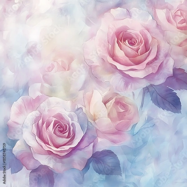 Obraz Soft pastel roses