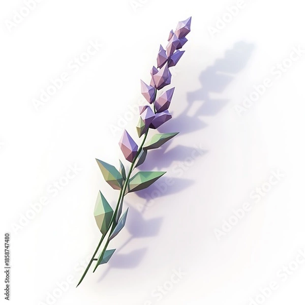 Obraz Paper cut lavender flower