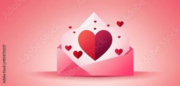 Obraz romantic hearts background