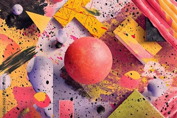 Obraz Abstract surreal 3D background